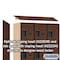Salsbury Industries 4 Tier Designer Locker, 54"Wx76"Hx18"D, 12 Door, Mahogany 18-24368MAH - alternate 8